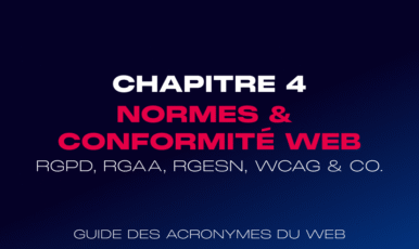 conformité web accessibilité couverture du guide des acronymes web
