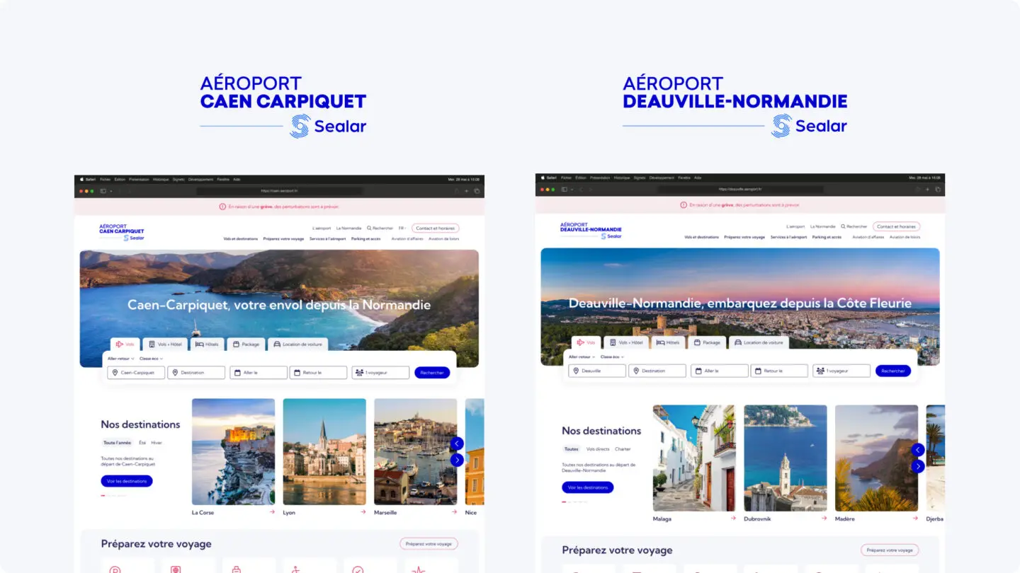 Image par défaut illustrant le propos de la page  Aéroports de Normandie du site d'Highfive